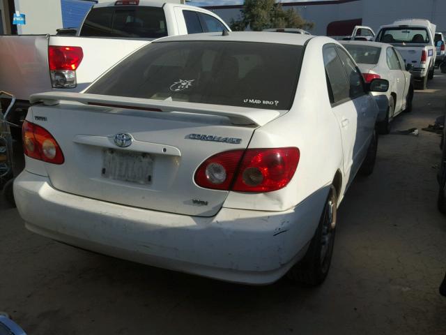 JTDBR32E250057252 - 2005 TOYOTA COROLLA CE WHITE photo 4