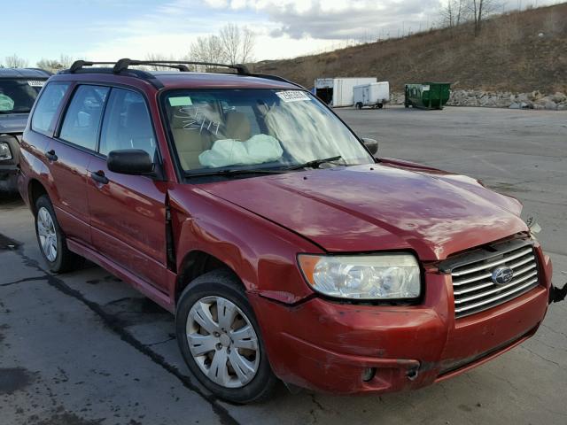 JF1SG63608H709361 - 2008 SUBARU FORESTER 2 RED photo 1