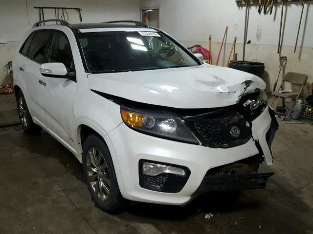 5XYKWDA22BG145553 - 2011 KIA SORENTO SX WHITE photo 1