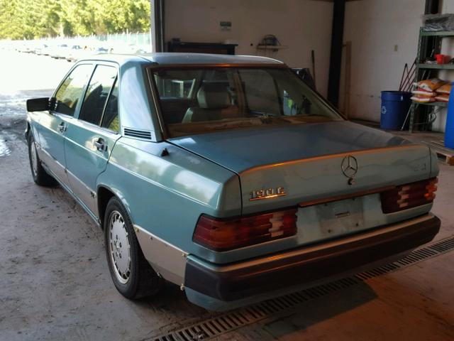 WDBDA28D0NF922692 - 1992 MERCEDES-BENZ 190 E 2.3 TEAL photo 3