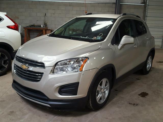 3GNCJLSB4GL276180 - 2016 CHEVROLET TRAX 1LT BEIGE photo 2