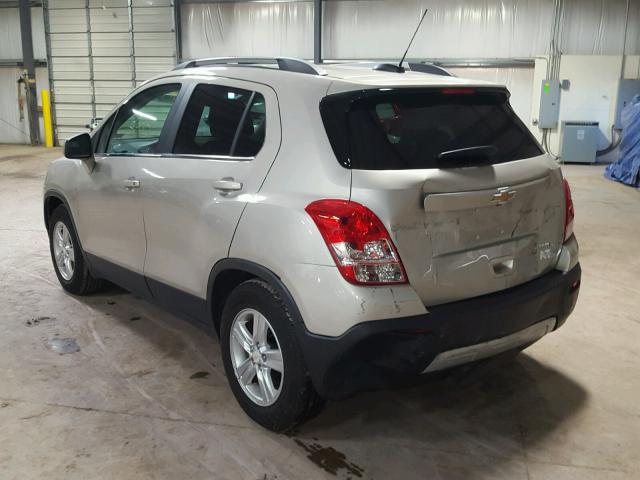 3GNCJLSB4GL276180 - 2016 CHEVROLET TRAX 1LT BEIGE photo 3