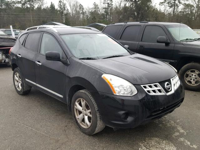 JN8AS5MTXBW574156 - 2011 NISSAN ROGUE S BLACK photo 1