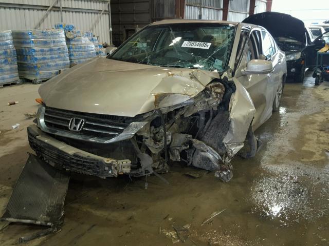 1HGCR2F85DA274257 - 2013 HONDA ACCORD EXL GOLD photo 2