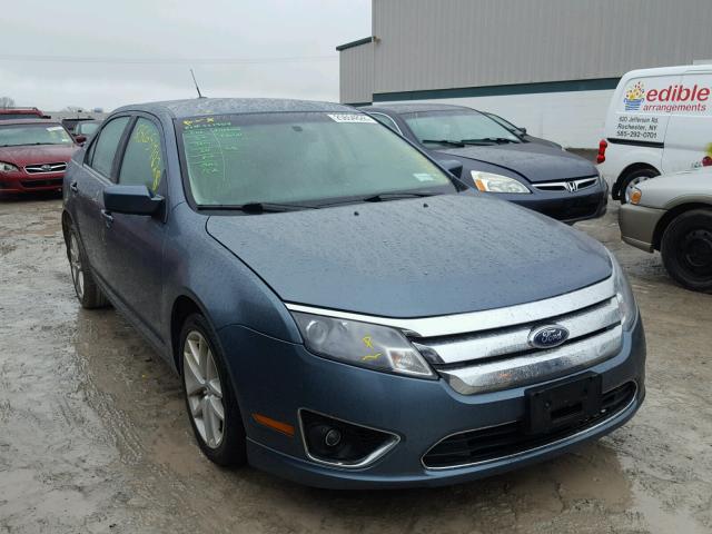 3FAHP0JA7BR338350 - 2011 FORD FUSION SEL BLUE photo 1