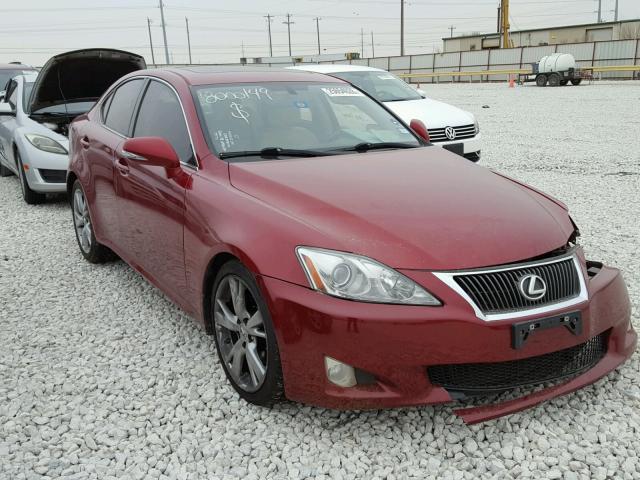 JTHBK262995088469 - 2009 LEXUS IS 250 MAROON photo 1