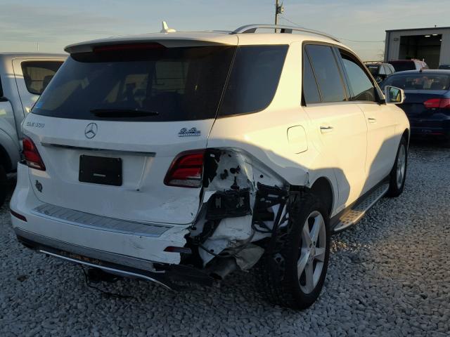 4JGDA5JB0HA875317 - 2017 MERCEDES-BENZ GLE 350 WHITE photo 4