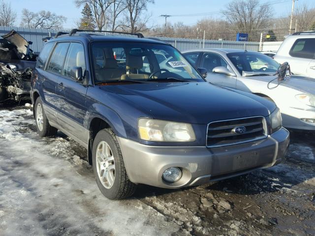 JF1SG67675H732075 - 2005 SUBARU FORESTER 2 BLUE photo 1