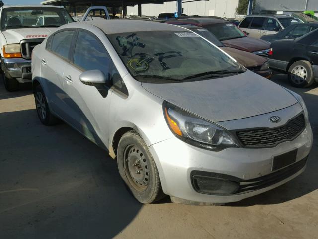 KNADM4A34F6502132 - 2015 KIA RIO LX SILVER photo 1