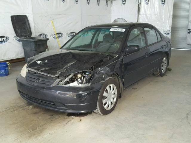 2HGES26733H556062 - 2003 HONDA CIVIC EX BLACK photo 2