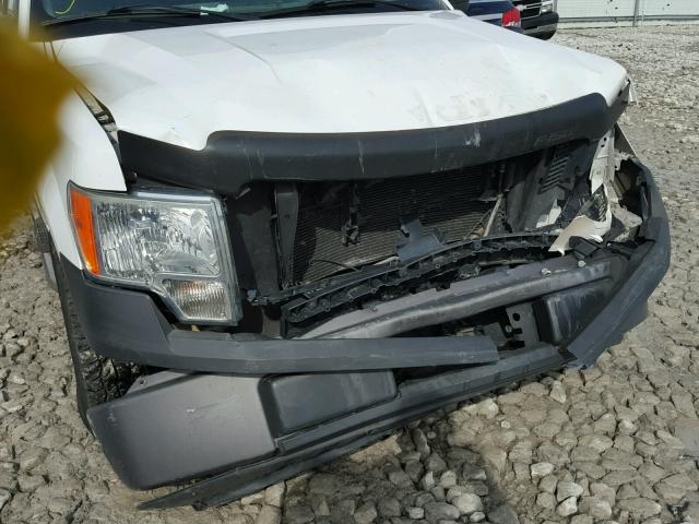 1FTRF12849KB05544 - 2009 FORD F150 WHITE photo 9