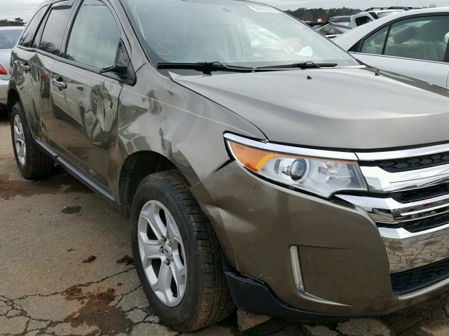 2FMDK3JC2DBA09627 - 2013 FORD EDGE SEL BROWN photo 10