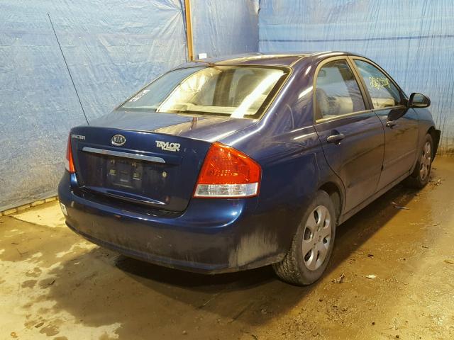 KNAFE121475486815 - 2007 KIA SPECTRA EX BLUE photo 4