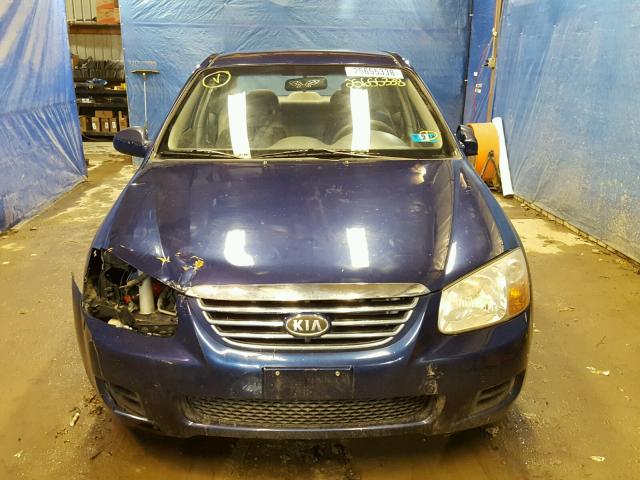 KNAFE121475486815 - 2007 KIA SPECTRA EX BLUE photo 9