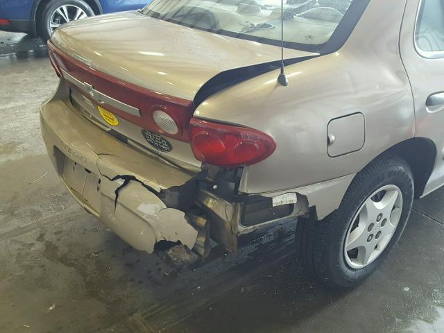 1G1JC52F237310472 - 2003 CHEVROLET CAVALIER GOLD photo 9