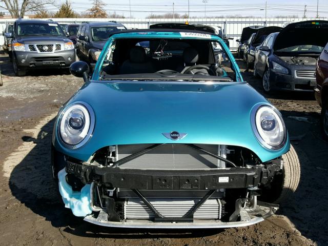 WMWWG5C36H3C99643 - 2017 MINI COOPER TURQUOISE photo 9