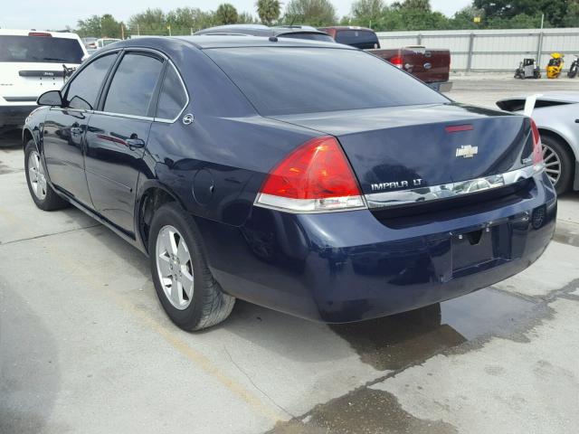 2G1WT58K189200903 - 2008 CHEVROLET IMPALA LT BLUE photo 3