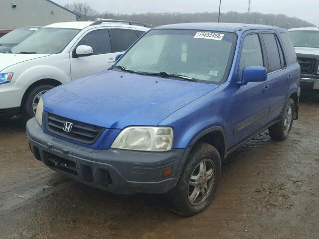 JHLRD186XYC024006 - 2000 HONDA CR-V EX BLUE photo 2