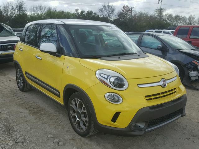 ZFBCFADH4EZ023479 - 2014 FIAT 500L TREKK YELLOW photo 1