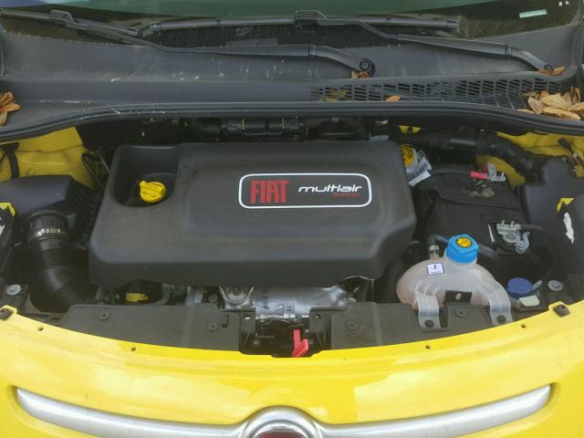 ZFBCFADH4EZ023479 - 2014 FIAT 500L TREKK YELLOW photo 7