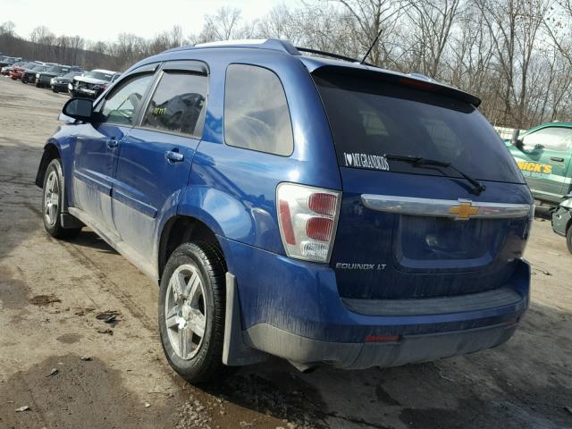 2CNDL43F586314693 - 2008 CHEVROLET EQUINOX LT BLUE photo 3