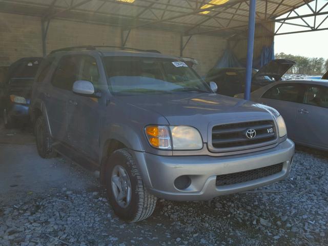 5TDZT34A62S078267 - 2002 TOYOTA SEQUOIA SR GRAY photo 1