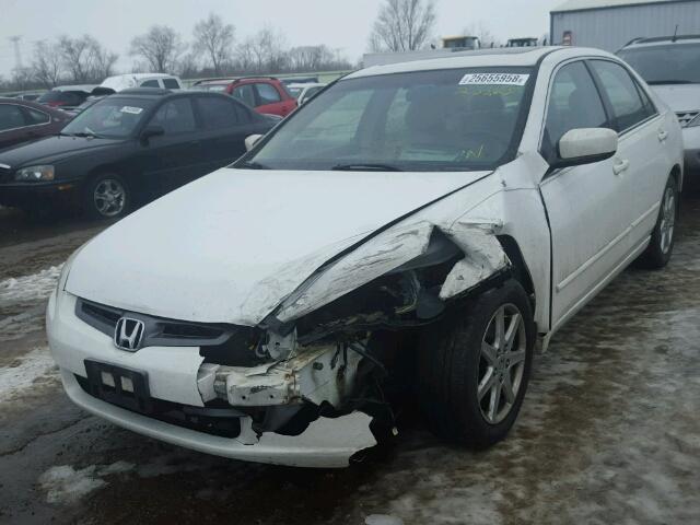 1HGCM66523A004767 - 2003 HONDA ACCORD EX WHITE photo 2