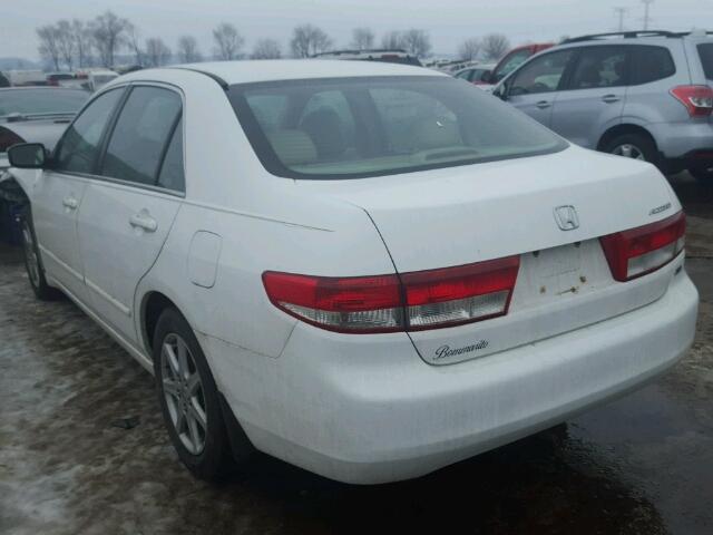 1HGCM66523A004767 - 2003 HONDA ACCORD EX WHITE photo 3