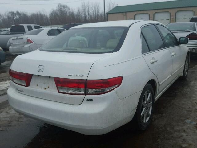 1HGCM66523A004767 - 2003 HONDA ACCORD EX WHITE photo 4