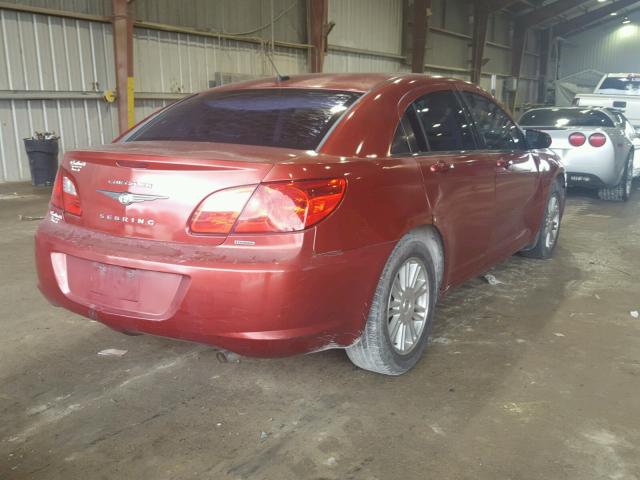 1C3LC56B29N527990 - 2009 CHRYSLER SEBRING TO RED photo 4