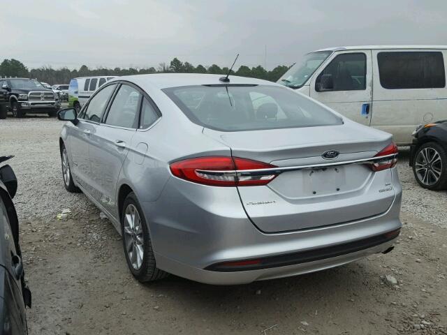 3FA6P0LUXHR324093 - 2017 FORD FUSION SE SILVER photo 3