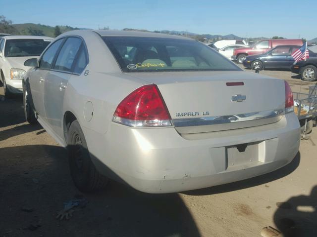 2G1WB57N791172099 - 2009 CHEVROLET IMPALA LS BEIGE photo 3