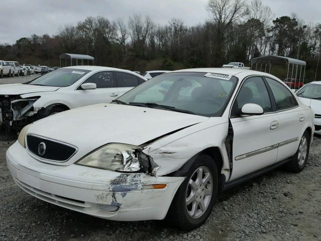 1MEFM50U72G610291 - 2002 MERCURY SABLE GS WHITE photo 2