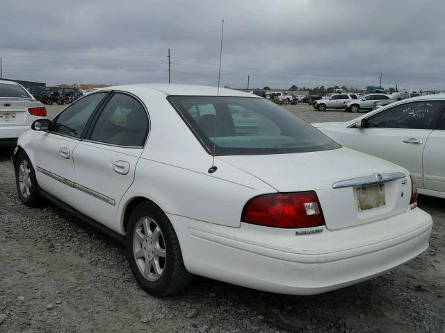 1MEFM50U72G610291 - 2002 MERCURY SABLE GS WHITE photo 3