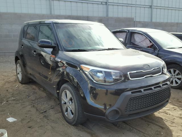 KNDJN2A20F7231398 - 2015 KIA SOUL BLACK photo 1