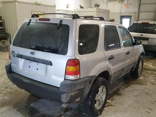 1FMCU93194KA79846 - 2004 FORD ESCAPE XLT SILVER photo 4