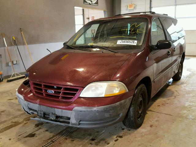 2FMZA5146YBB32995 - 2000 FORD WINDSTAR L RED photo 2