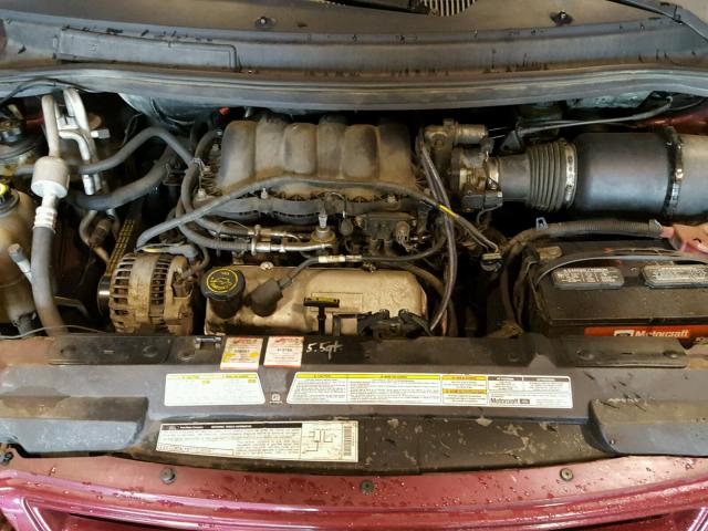 2FMZA5146YBB32995 - 2000 FORD WINDSTAR L RED photo 7