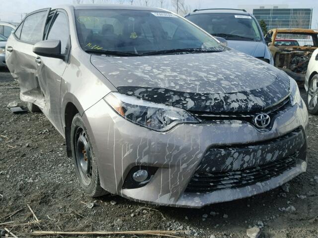 2T1BURHEXEC073567 - 2014 TOYOTA COROLLA L GRAY photo 1