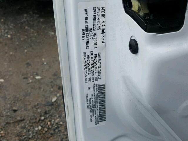 ZFBERFAT3F6A82485 - 2015 RAM PROMASTER 白色 照片 10