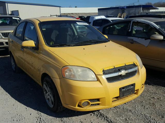 KL1TG56E89B404715 - 2009 CHEVROLET AVEO LT YELLOW photo 1