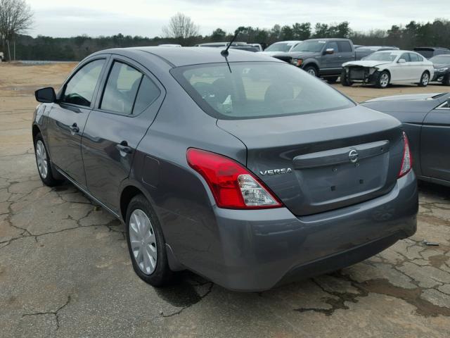 3N1CN7AP6GL861850 - 2016 NISSAN VERSA S GRAY photo 3