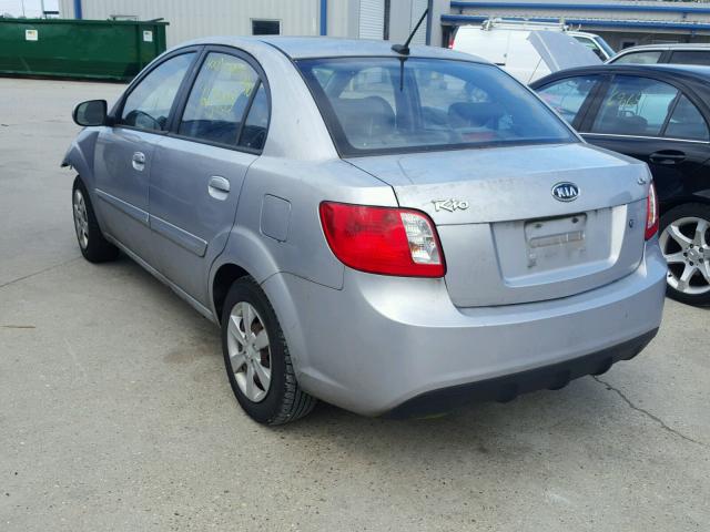 KNADH4A38A6612257 - 2010 KIA RIO LX Մոխրագույն լուսանկար 3