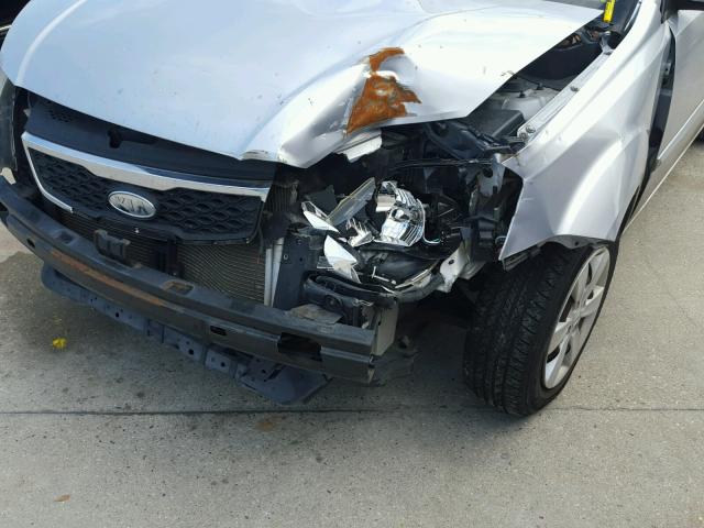 KNADH4A38A6612257 - 2010 KIA RIO LX Մոխրագույն լուսանկար 9