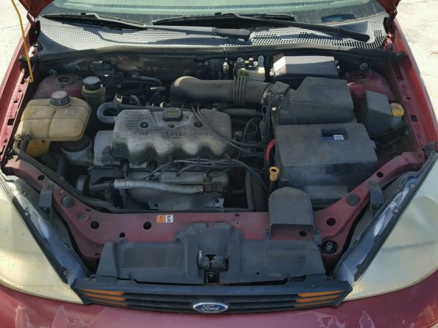 1FAFP34P02W325123 - 2002 FORD FOCUS SE MAROON photo 7