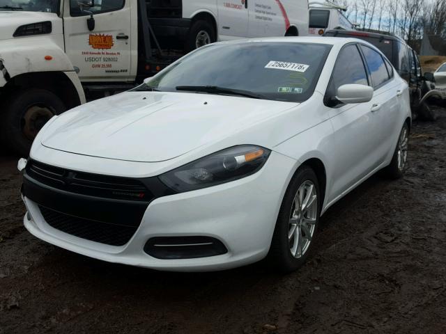 1C3CDFAA3GD518042 - 2016 DODGE DART SE WHITE photo 2