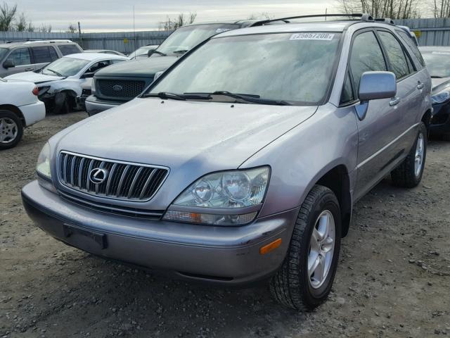 JTJHF10U520245922 - 2002 LEXUS RX 300 BLUE photo 2