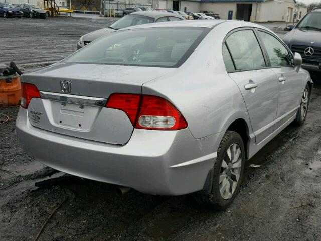 2HGFA16899H328294 - 2009 HONDA CIVIC EX SILVER photo 4