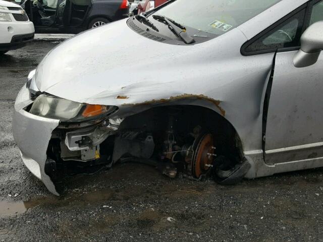 2HGFA16899H328294 - 2009 HONDA CIVIC EX ვერცხლისფერი ფოტო 9