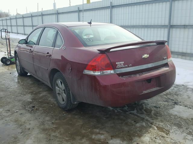 2G1WT58K681353162 - 2008 CHEVROLET IMPALA LT RED photo 3